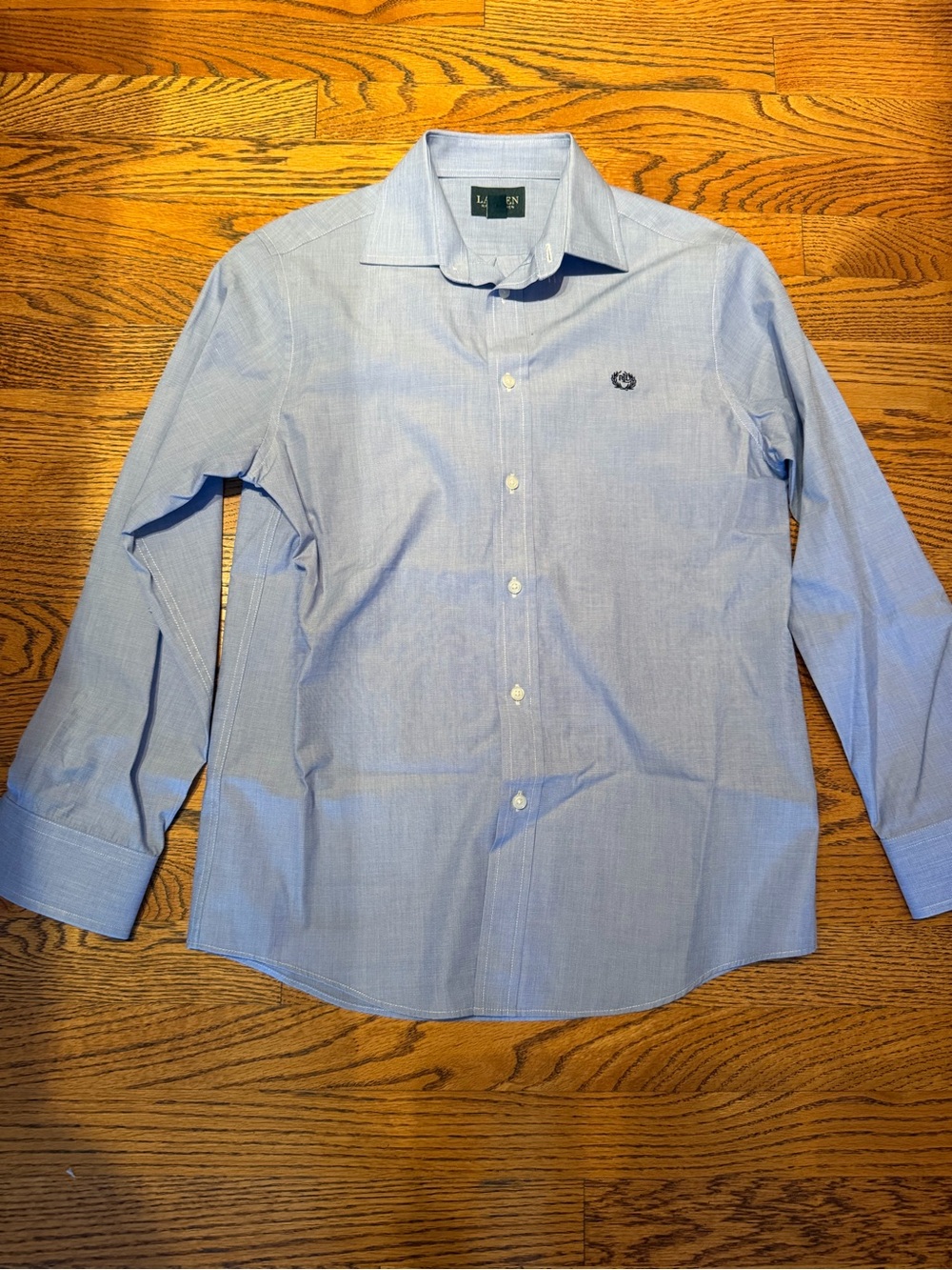 Lauren Ralph Lauren Light Blue Woman’s Button-Up Dress Shirt size 16